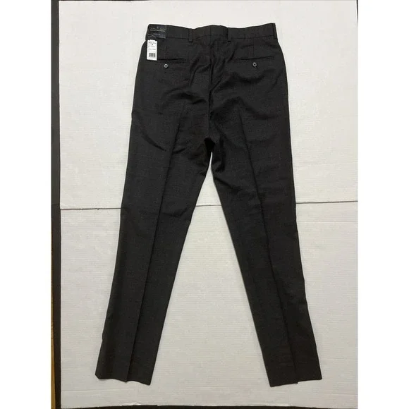 BROOKS BROTHERS Regent Fit‎ Wool Pants Micro-Houndstooth Sz W 33 X L 34 NWT Gray